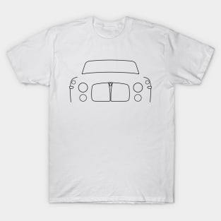 Rover P5 classic car outline graphic (black) T-Shirt